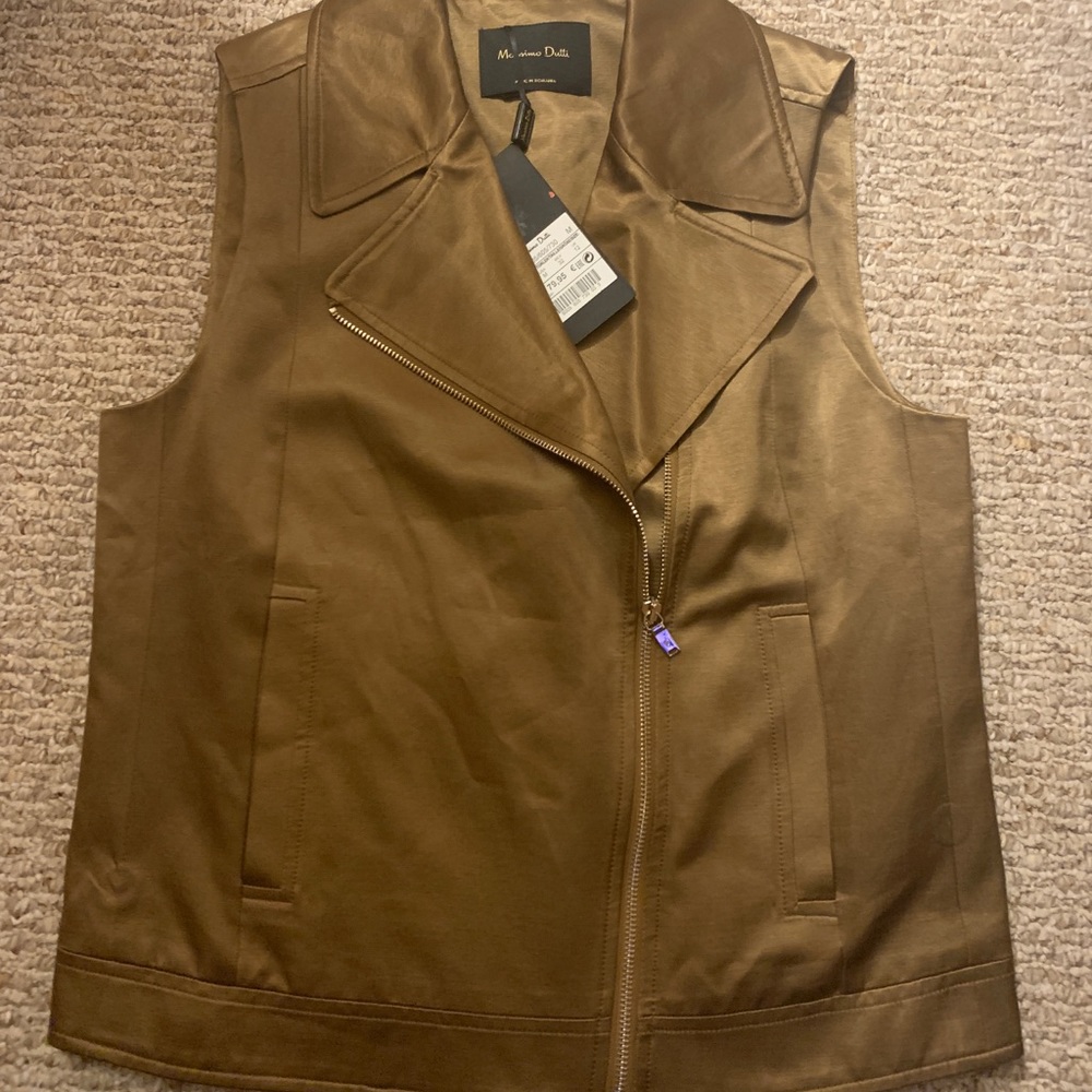 Silky brown vest